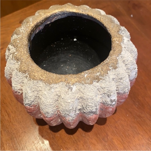 Pink Glazed Terracota Vase with Silk Flowers - Anthropologie - Picture 7 of 7